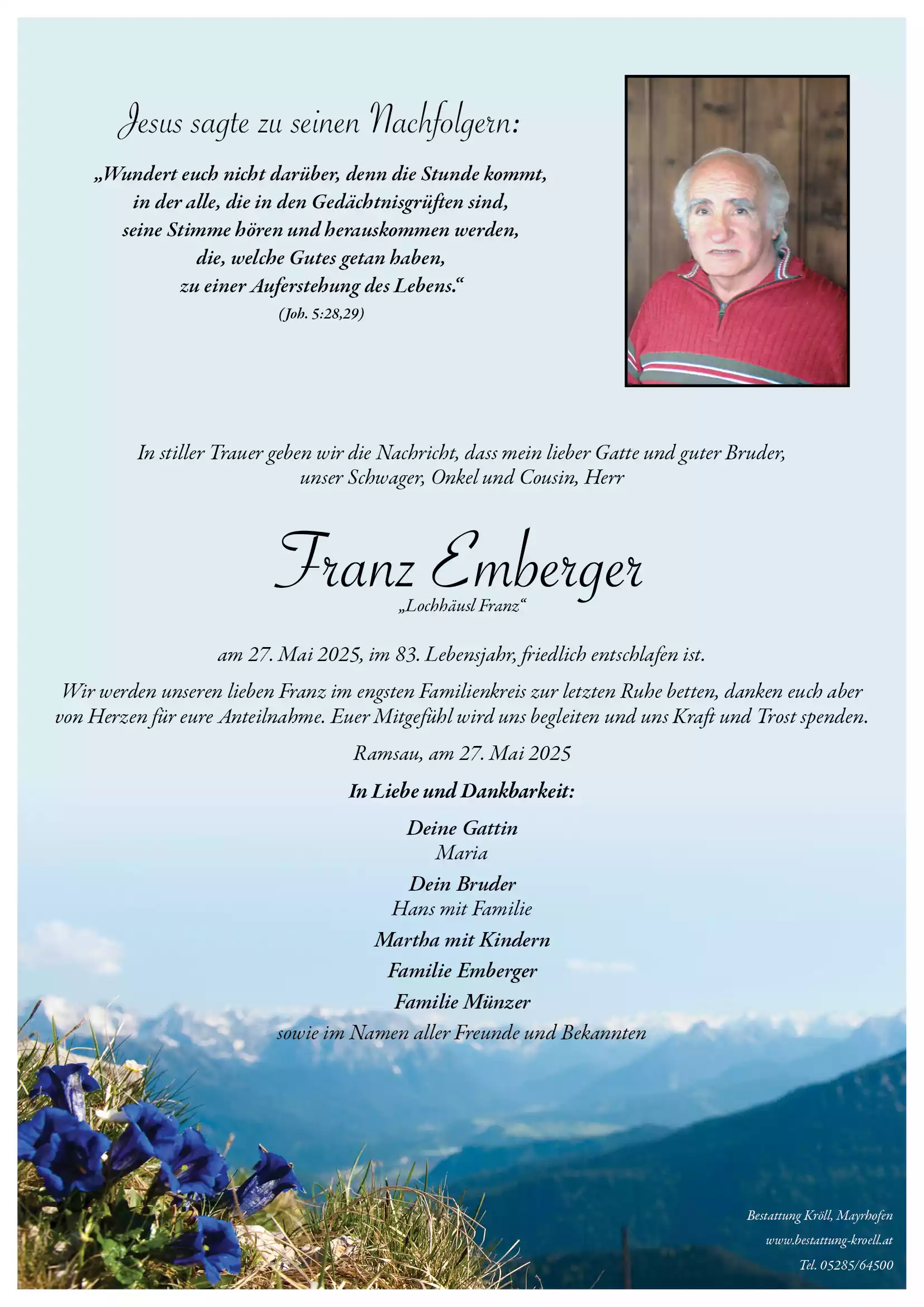 Parte von Franz Emberger